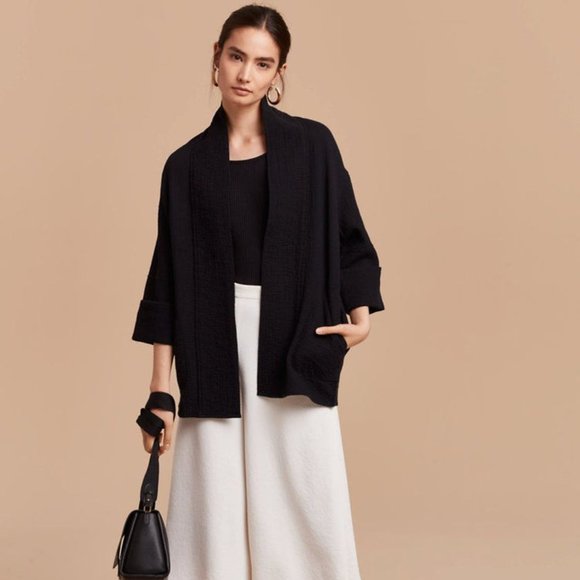 ARITZIA Wilfred Black Lenglen Kimono Jacket - Picture 1 of 6